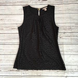 Banana Republic Black Dressy Lace Tank Top